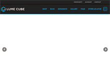 Tablet Screenshot of lumecube.com
